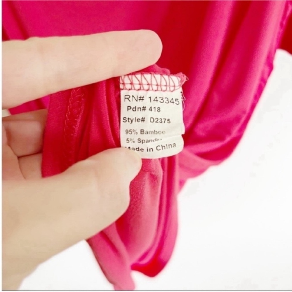 Piko 1988 The Perfect half sleeve tunic shirt red oversized short sleeves - Picture 5 of 7